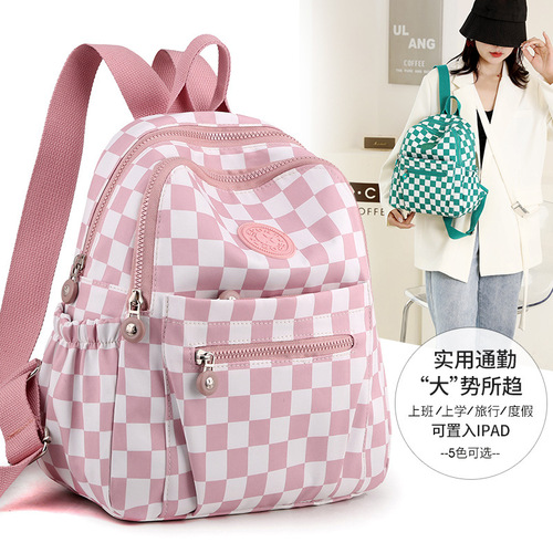 Wholesale women's backpack  new style fresh and sweet Oxford cloth backpack fashion casual lightweight travel school bag