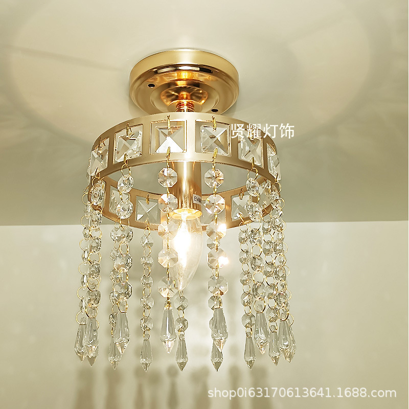 LED corridor light, hallway entrance light, mini chandelier, simple duplex apartment personalized corridor crystal light LED corridor light, hallway entrance light, mini chandelier, simple duplex apartment personalized corridor crystal light