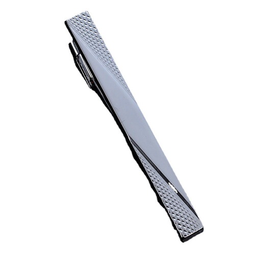 Cross-border tie clip simple men's light luxury fashion conference wedding groom conference two-color rhinestone clip