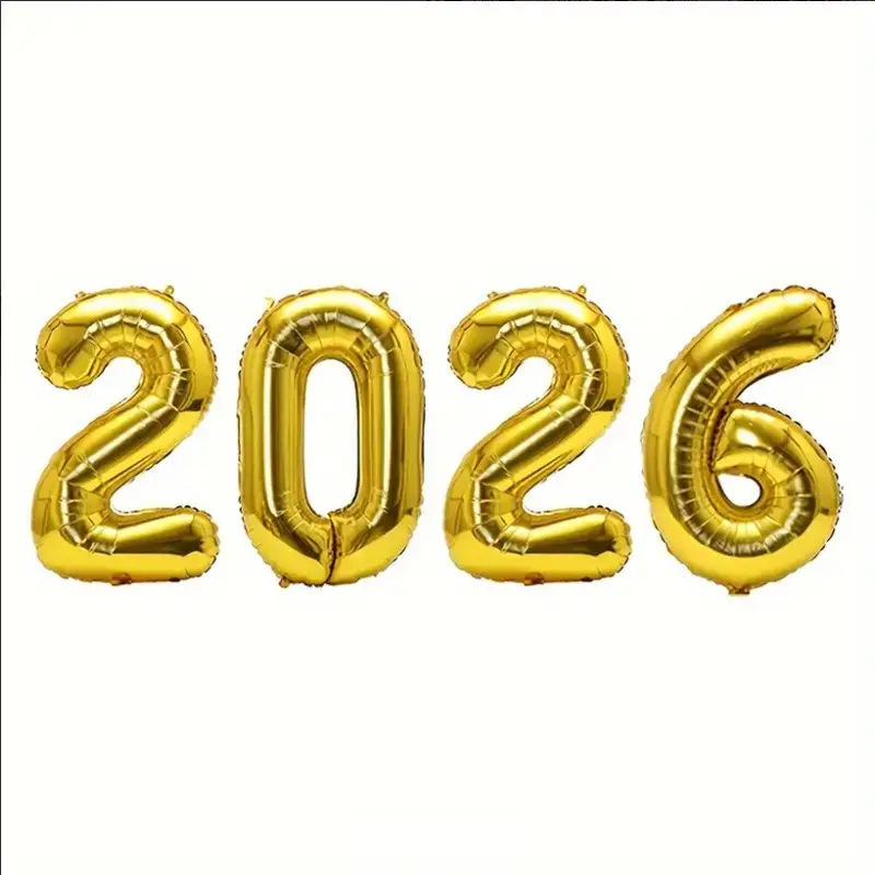 2026数字32寸数字气球套装马年跨年新年庆典晚会派对装饰铝膜气球|undefined