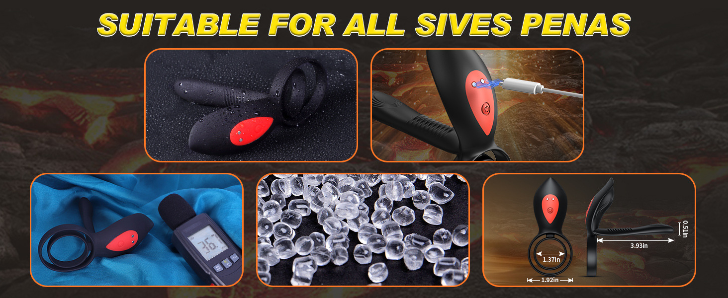 Adulte mâle femelle intérêt sexuel mâle télécommande intelligente portant Double anneau sperme anneau de verrouillage Couple pénien_voghion.com