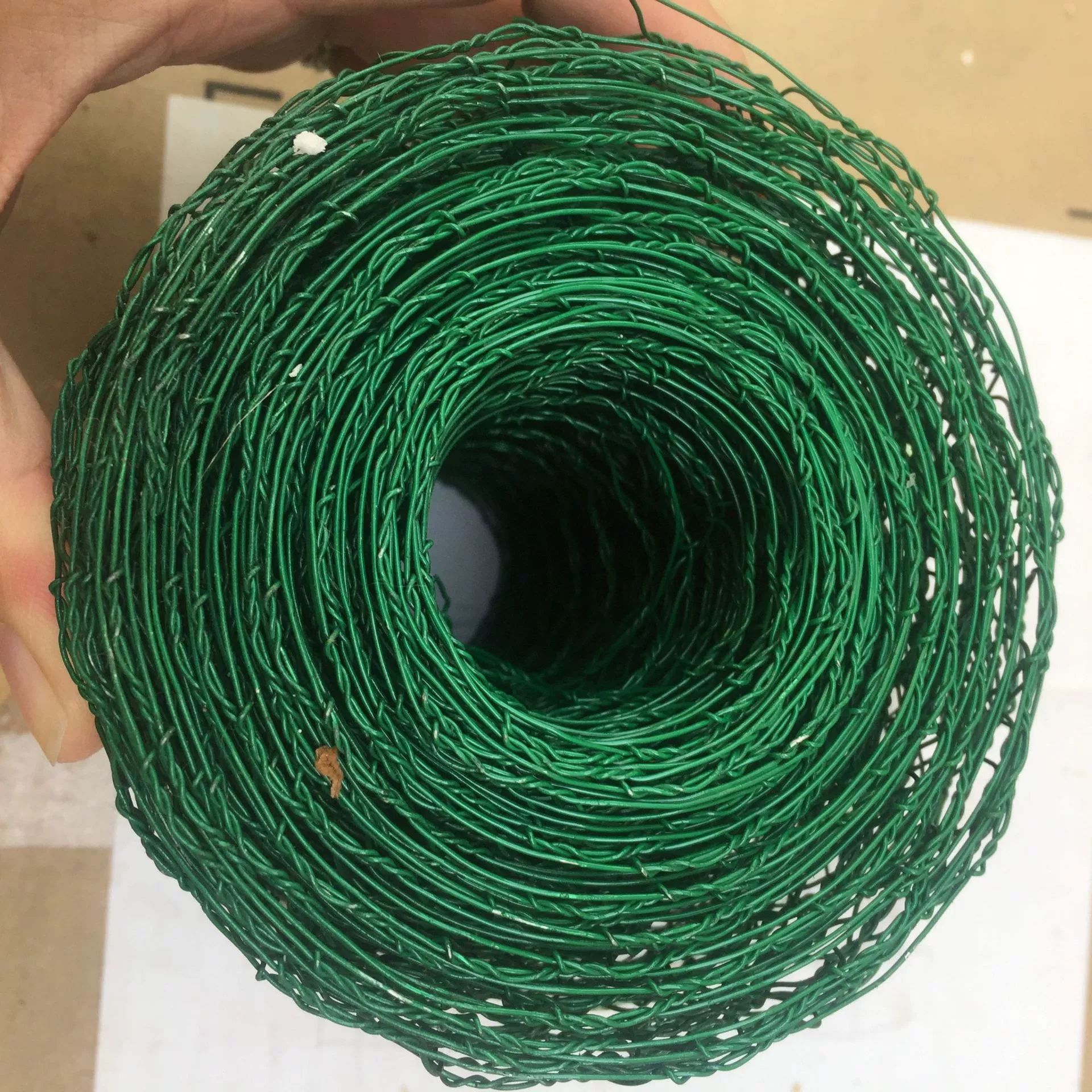 Crafts and flower arrangement chicken cage net fixed shape wedding set decoration dark green tinsel hexagonal net