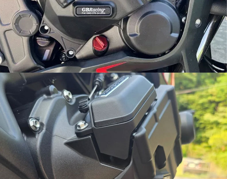 Suitable for Honda Cbr650R 24-26 Models E-Clutch Electronic Clutch Version Engine Protection Anti-Fall Side Cover