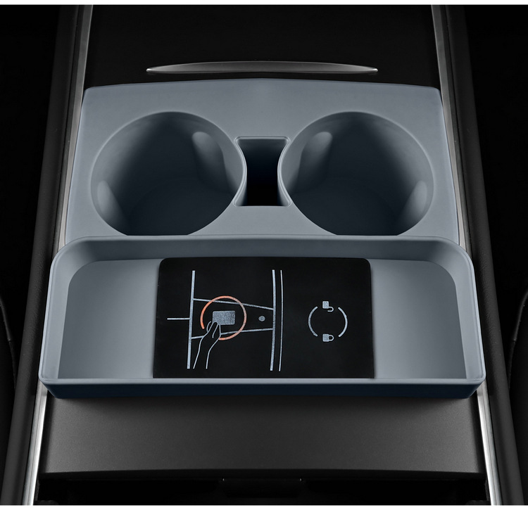 Suitable for Tesla Model3/Y central control car water cup holder water cup stopper silicone coaster interior storage slot