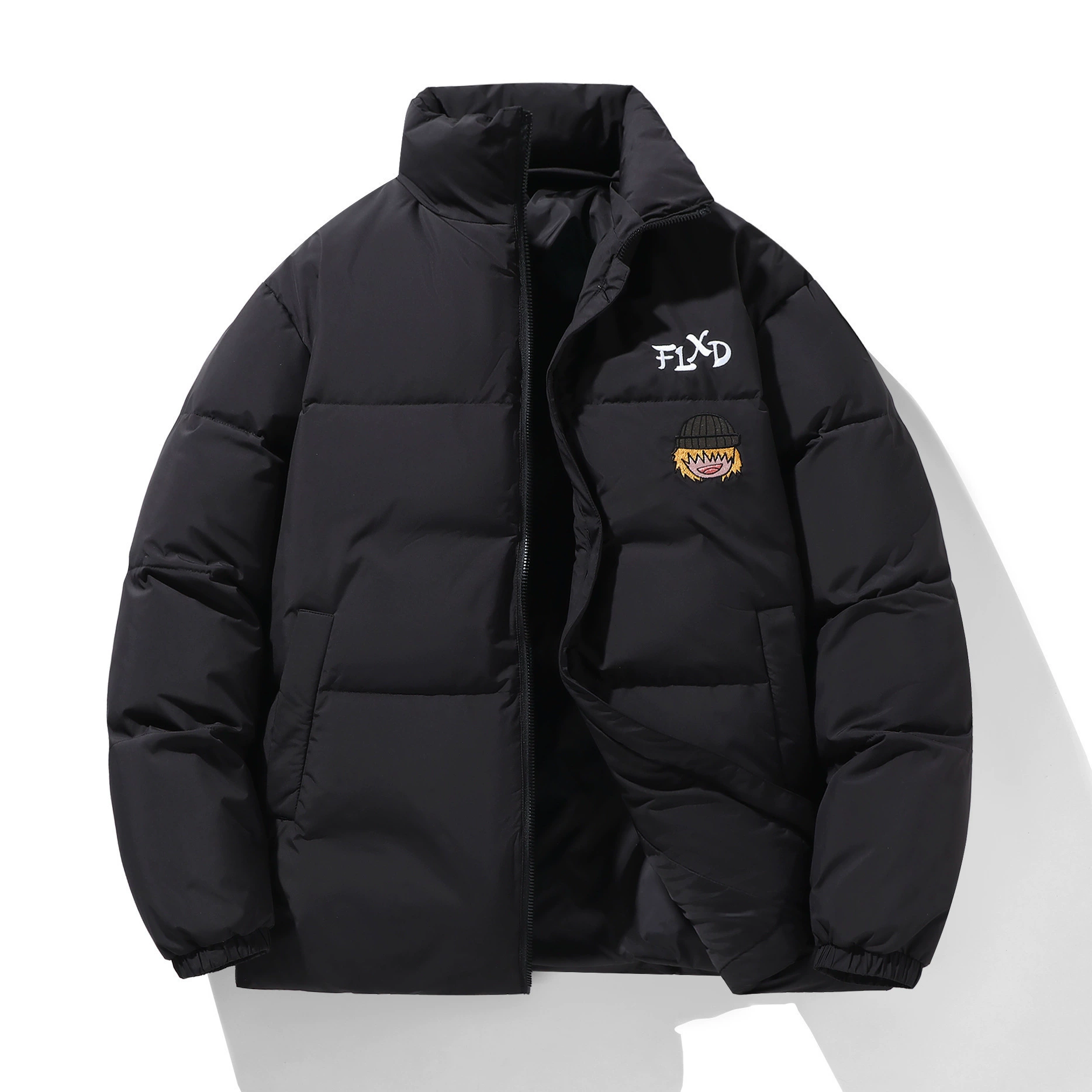 2025 новый утолщение теплый хлебный зимний пиджак с воротником стояк жирный