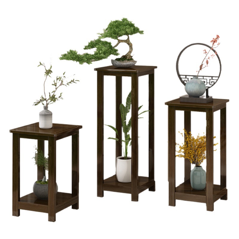 Nuevo soporte para flores de estilo chino, adorno decorativo para sala de estar interior, soporte para flores para balcón, estante de varias capas para macetas de suculentas.