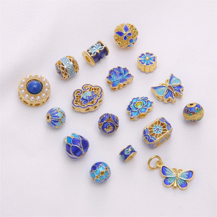 ����ɫ18K��̩�{����ɏ���������ɢ�� DIY�ֹ���������Ʒ����