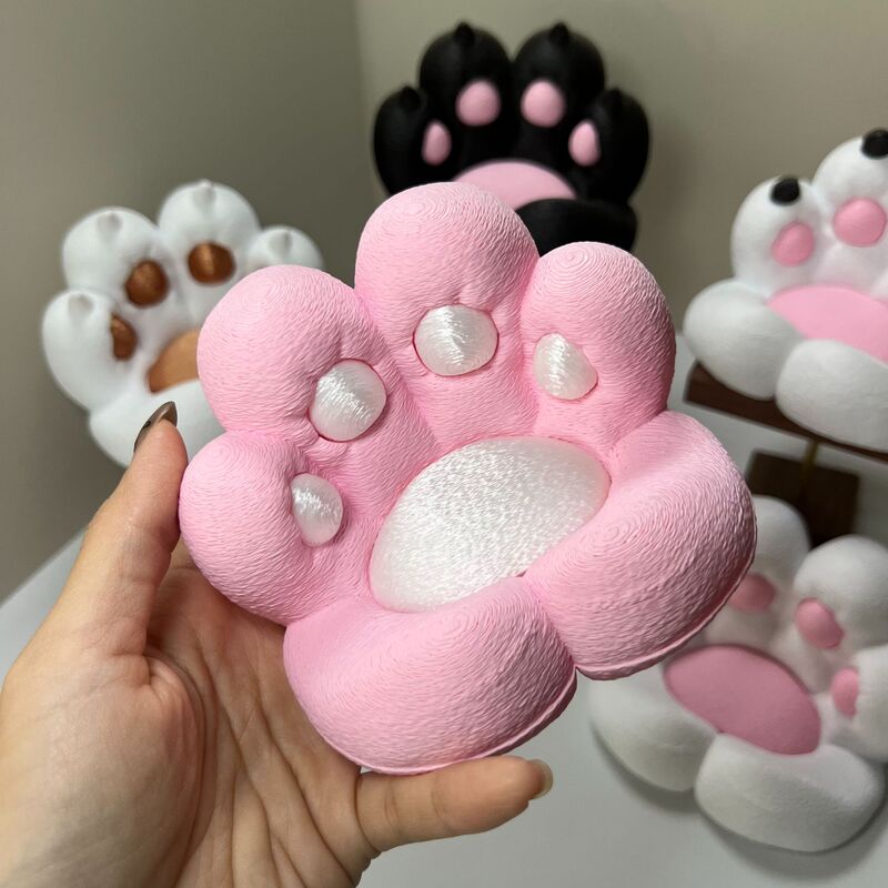3D Printed Cute Cat Paw Phone Stand Desktop Ornament, Shockproof and Anti-Vibration, Multifunctional Gadget for Lazy People to Watch Shows 3D Printed Cute Cat Paw Phone Stand Desktop Ornament, Shockproof and Anti-Vibration, Multifunctional Gadget for Lazy People to Watch Shows