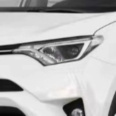 Car headlight protective film — film for front headlights - 16-19-toyota-rav4-transparent-model
