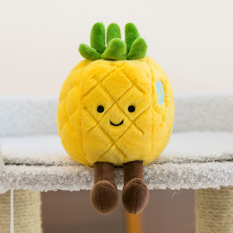かわいい果物と野菜のぬいぐるみニンジンナスキャッチャーマシン人形人形スーパーベジタブルストア人形ペンダント|undefined