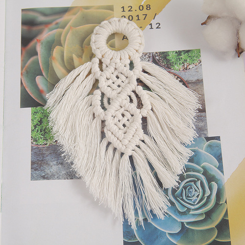Cross-border hot selling bohemian hangings cotton rope braided wall hanging handmade tapestries home wall decorations small pendants