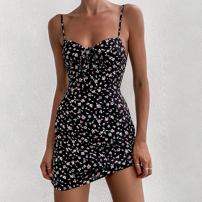 Floral Bandage Slip Dress NSAFS102733