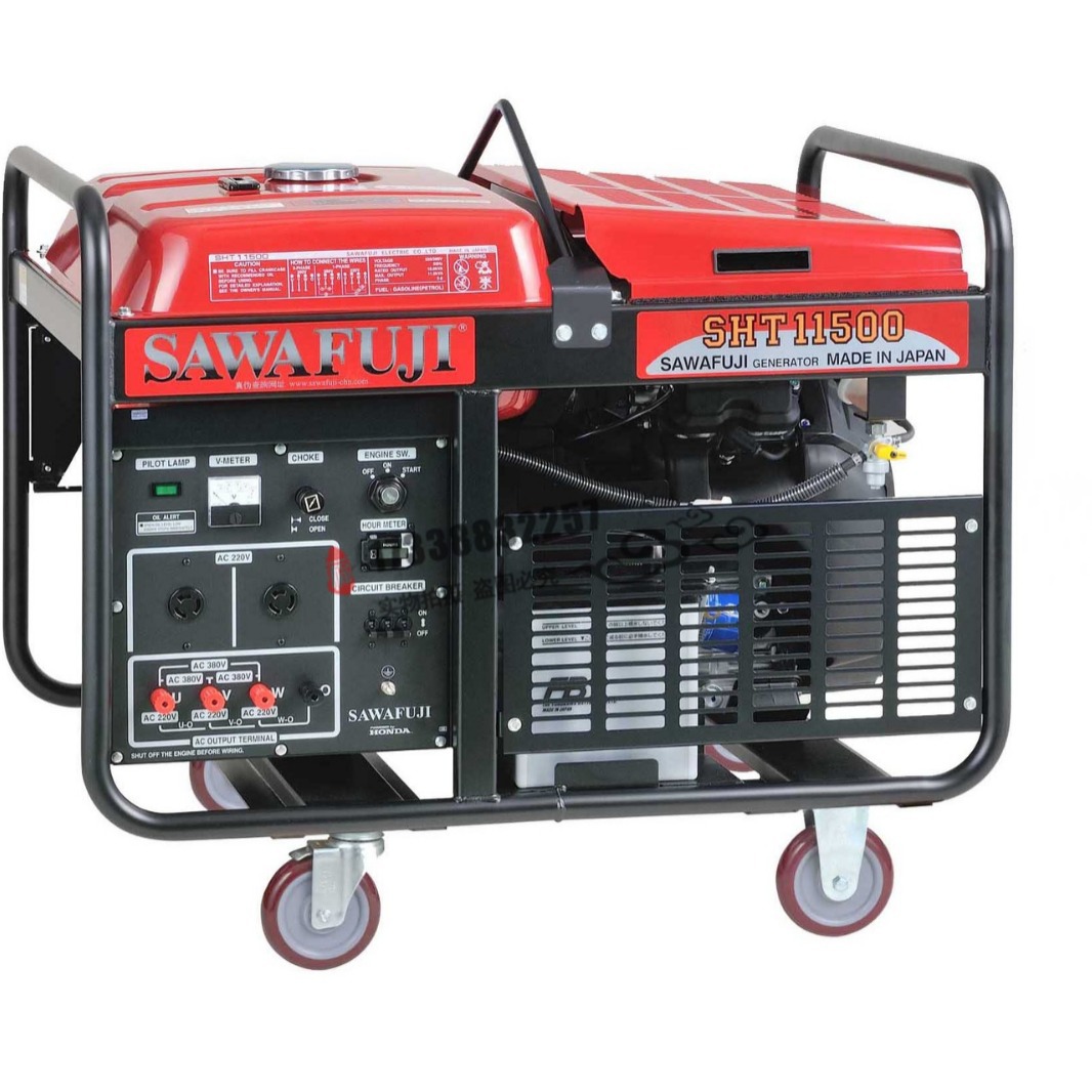 10KW泽藤本田汽油发电机组11.5KVA发电机SAWAFUJI进口SHT11500HA