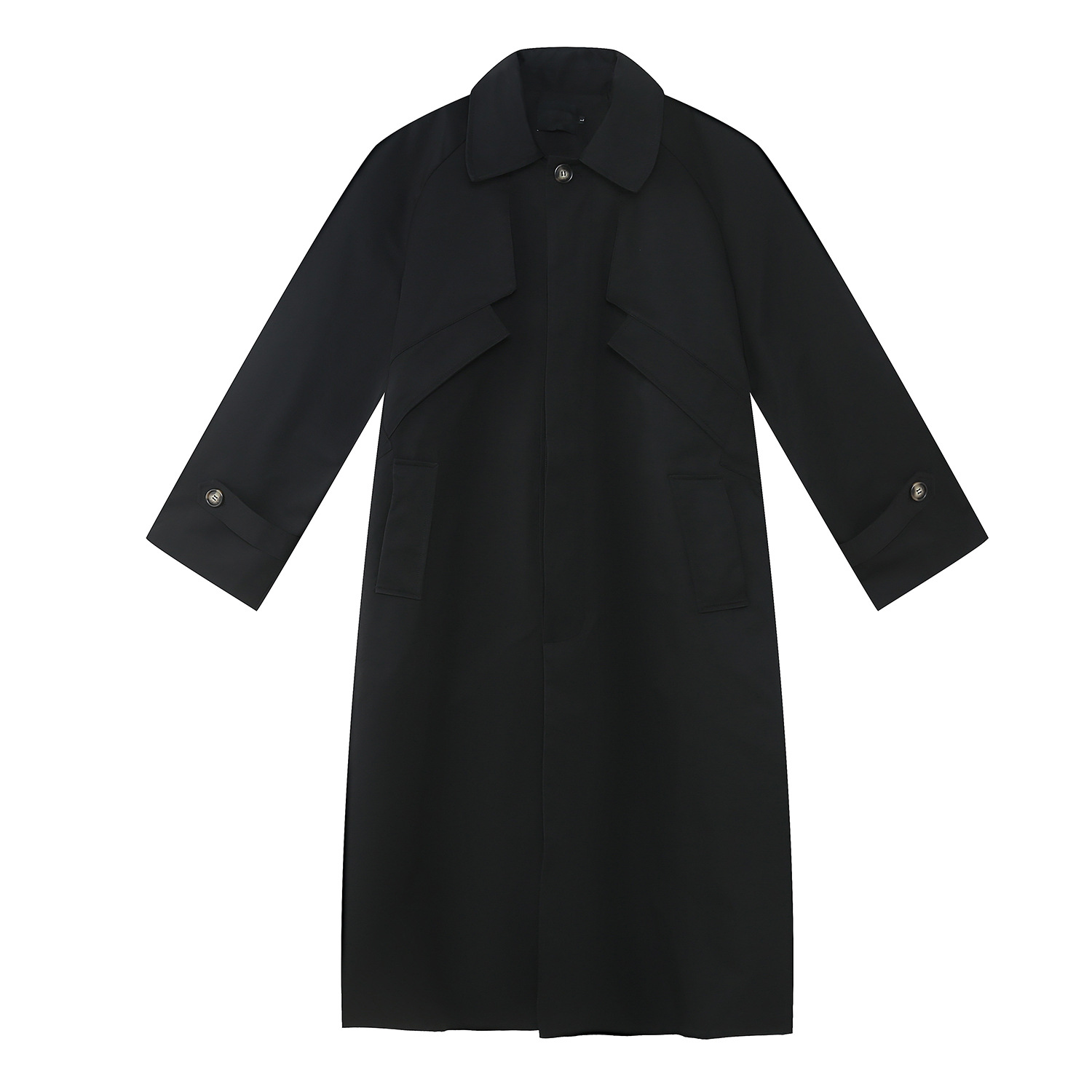 MTLCLOTHESMen's Wear|Autumn British Style Shoulder Pad Mid-Length Over-the-Knee Coat Jacket