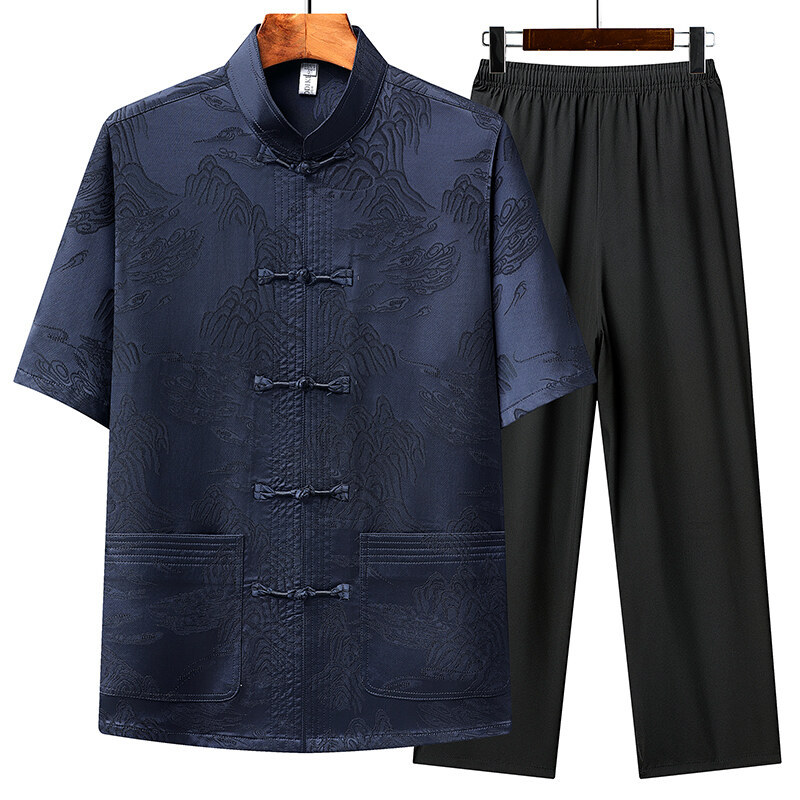 Navy blue suit