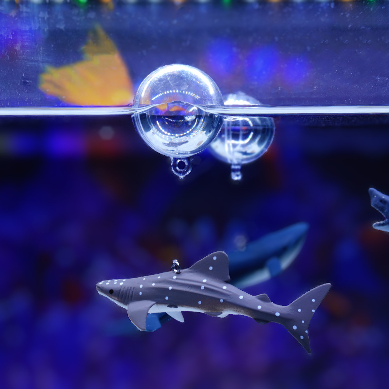 Mundo submarino paisajismo adornos de bolas flotantes pecera acuario decoración colgante simulación tiburón ballena azul recomendación del comerciante