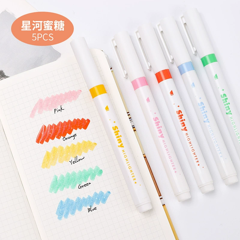 Акриловый маркер Flash Xinghe Flash Highlighter костюм Ручной счет Студенческий маркировочный ключ 10 видов цветов Дополнительно