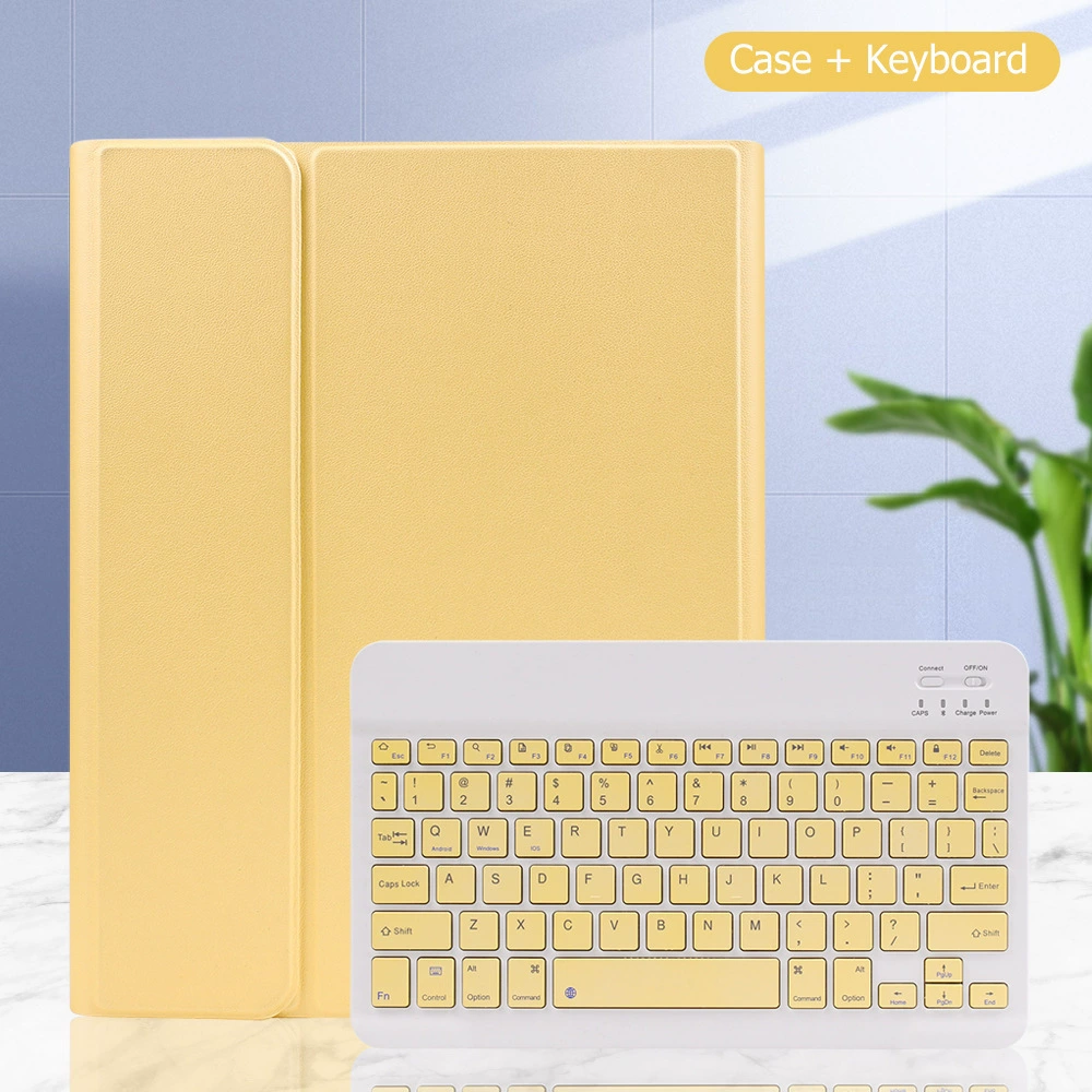 Чехол-клавиатура Bluetooth для iPad, совместим с 9.7–13" (Mini/Air/Pro/10-й), с подсветкой, место для стилуса