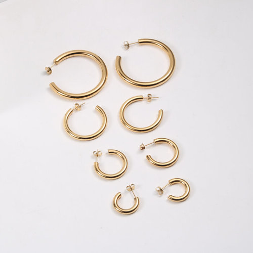 ins aperture European and American fashion hippop trendy brand earrings