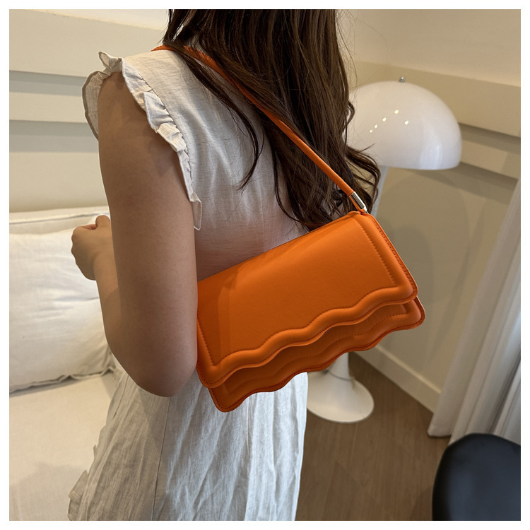 302g Weight Sewing Thread Fashion Element Flip Cover Closure Type Single Shoulder Strap Strap Type Square Bag Bags Type Casual Occasion Pu Leather Material Solid Color Pattern All Seasons Season Women's Gender Streetwear Style Square Shape Small Size Women's Small Pu Leather Solid Color Streetwear Sewing Thread Square Flip Cover Square Bag 3