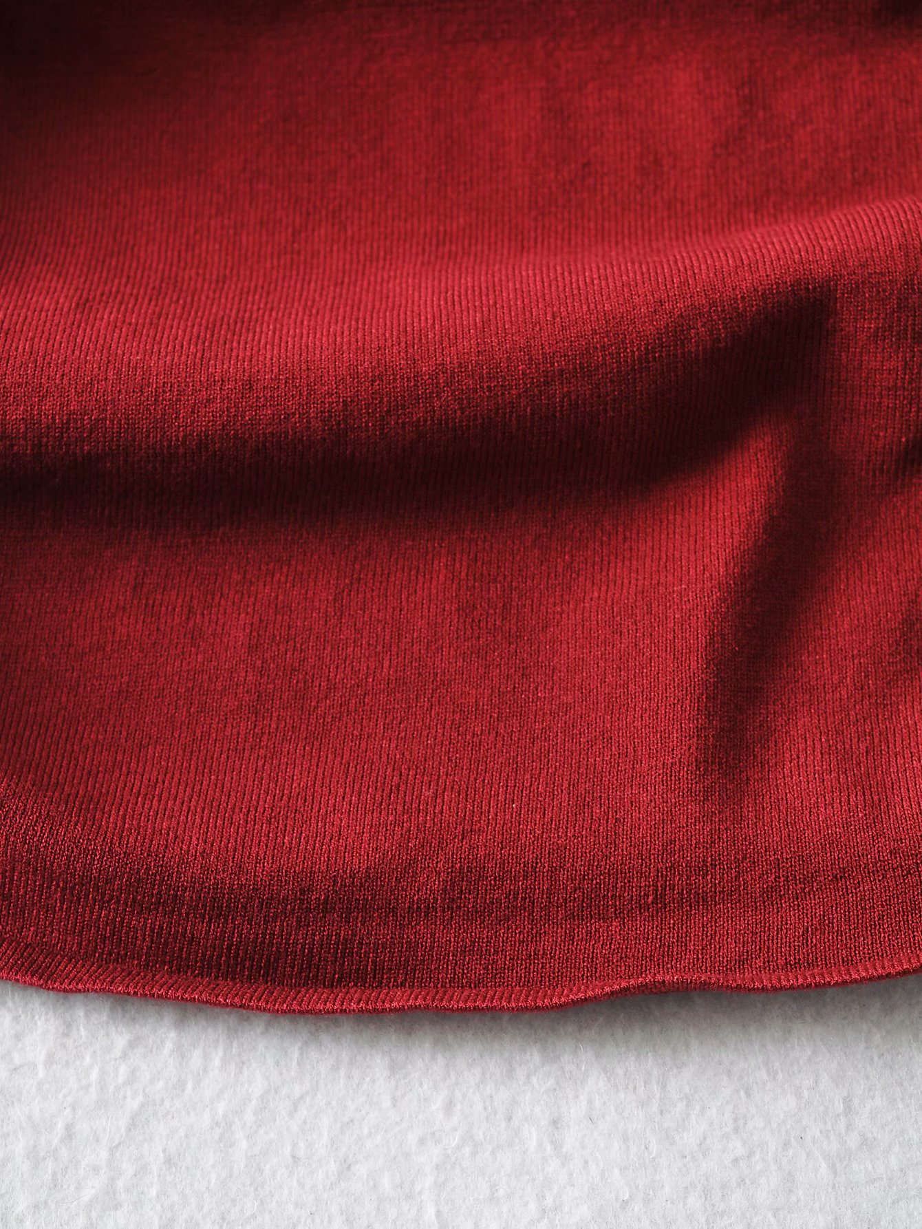 spring round neck knit double side drawstring dress NSAM25630
