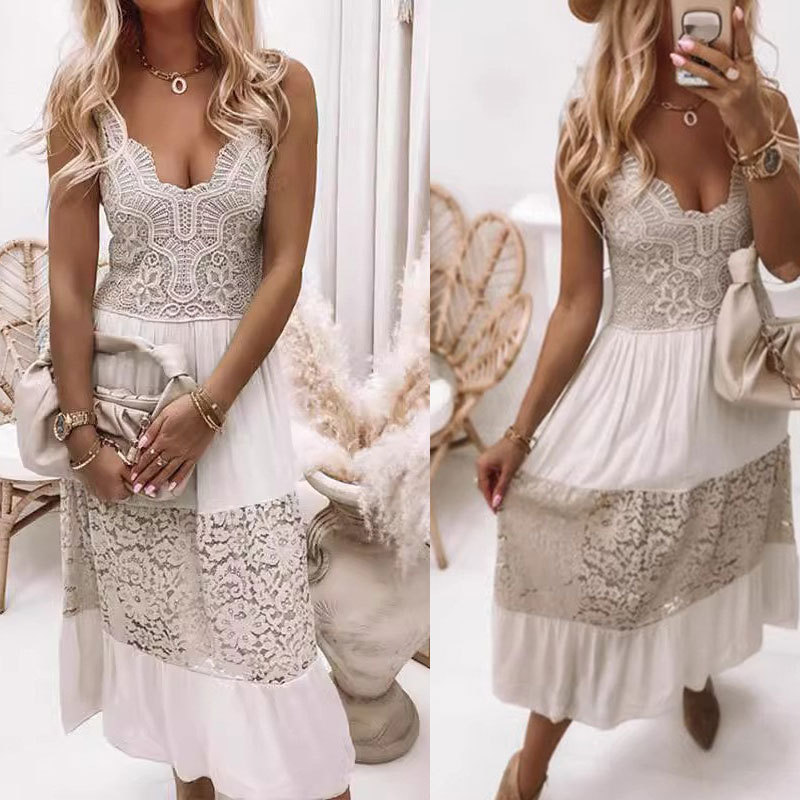 sexy lace dress sleevless