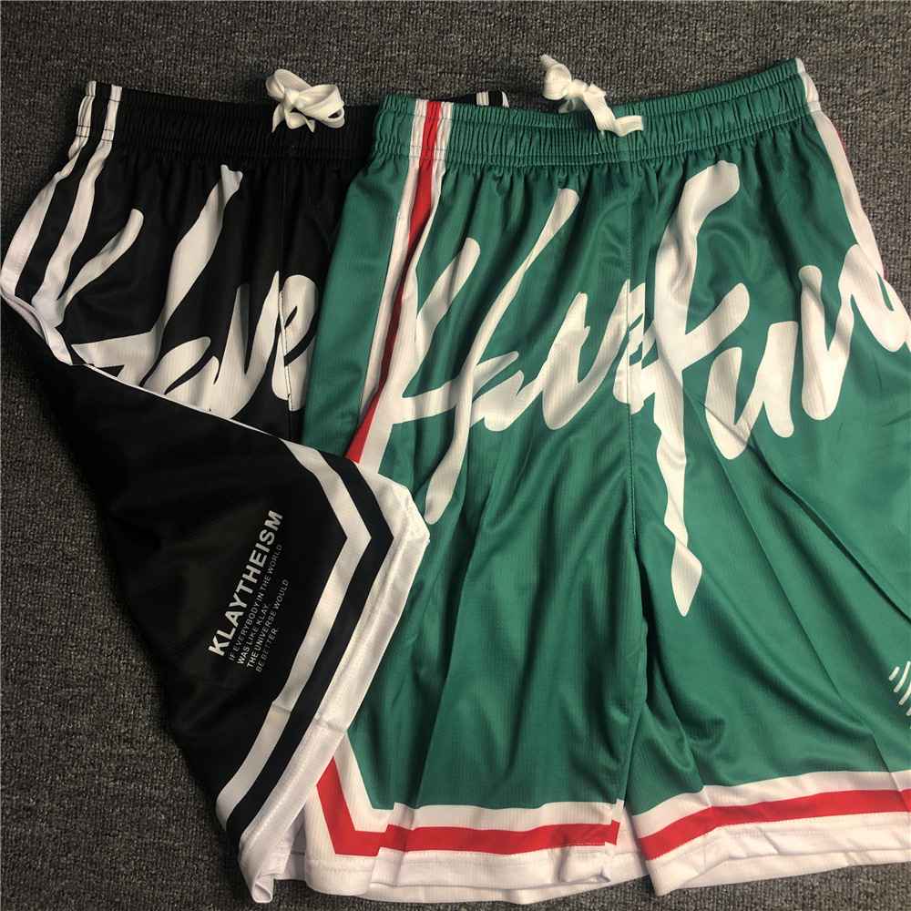 Pantaloncini sportivi estivi ad asciugatura rapida KT Thompson, stessi capris da allenamento per basket americano, da uomo, larghi e traspiranti_voghion.com