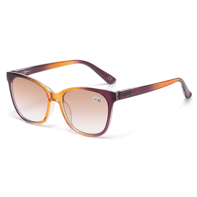 fashionable two-color glasses solar-powered for elderly
