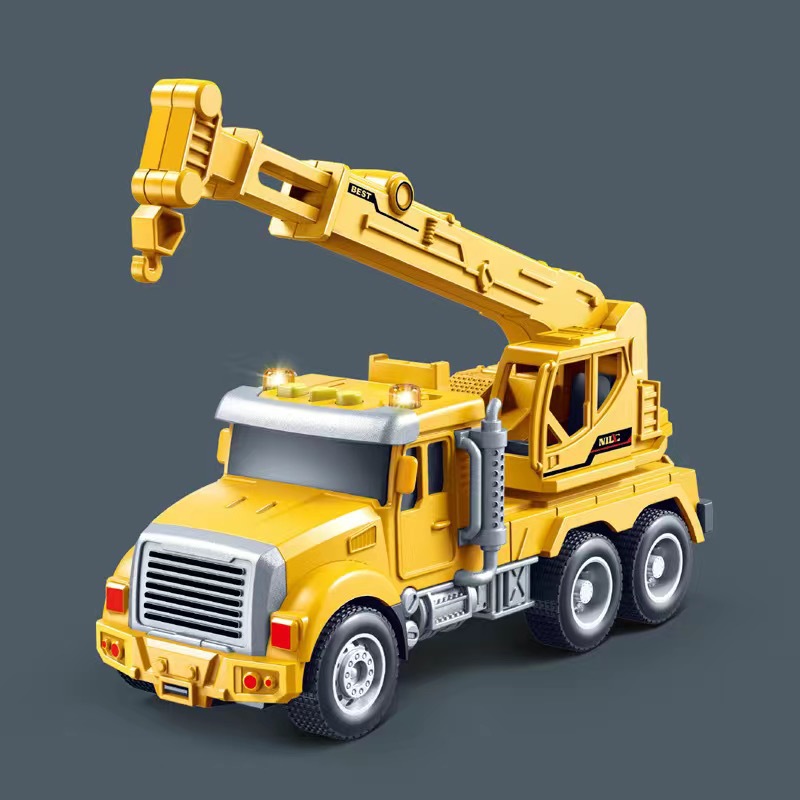 Coche inercial para niños, juguetes, iluminación, música, historia, modelo de máquina, vehículo de ingeniería, regalo de jardín de infantes, suministro directo transfronterizo