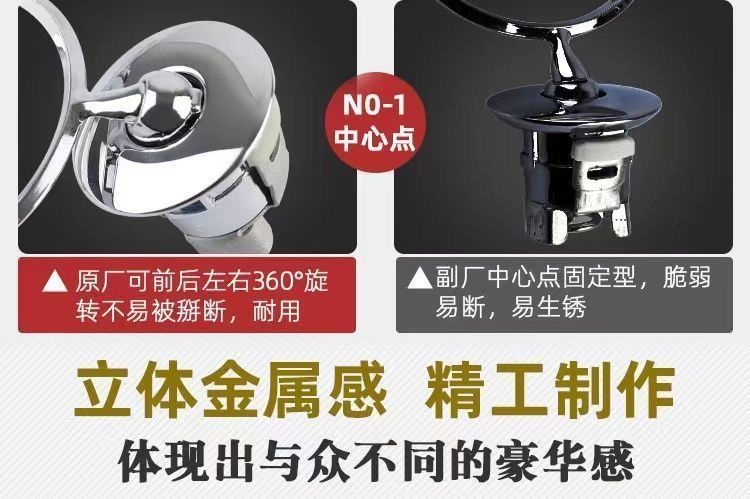 Suitable for E300L, S-Class, C200L, C180L, and C260L models; used for modifying the front emblem of vehicles with a standard engine hood