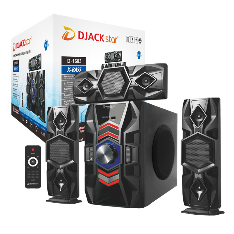 New cross-border African hot-selling subwoofer audio multimedia audio and video system Bluetooth FM English packaging