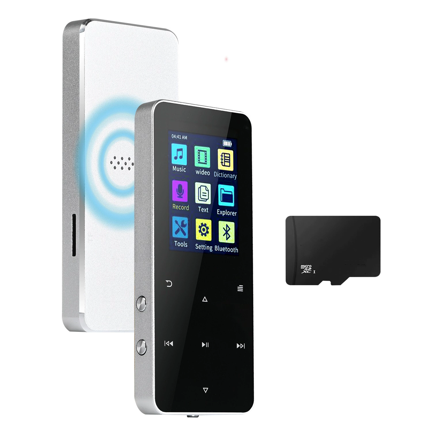 Музыкальный плеер с металлом, Bluetooth, MP3, MP4