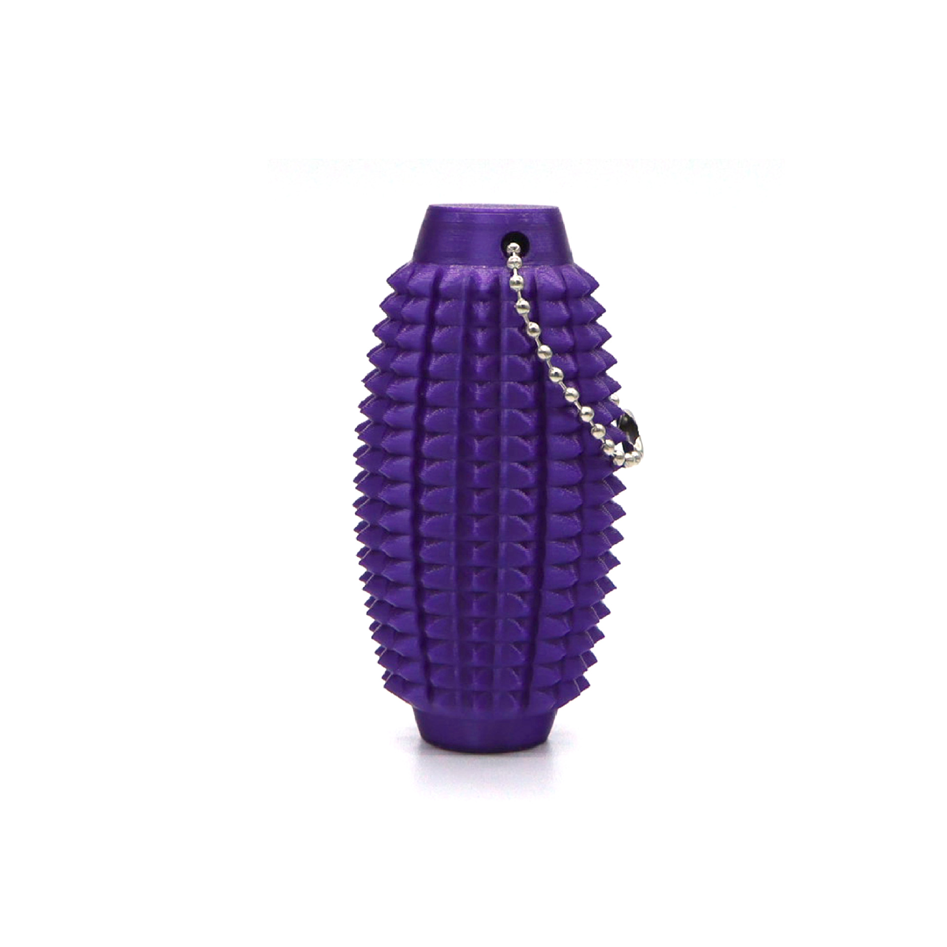 뚱뚱한 손 감압 마사지기 - 열쇠고리 포함/보라색