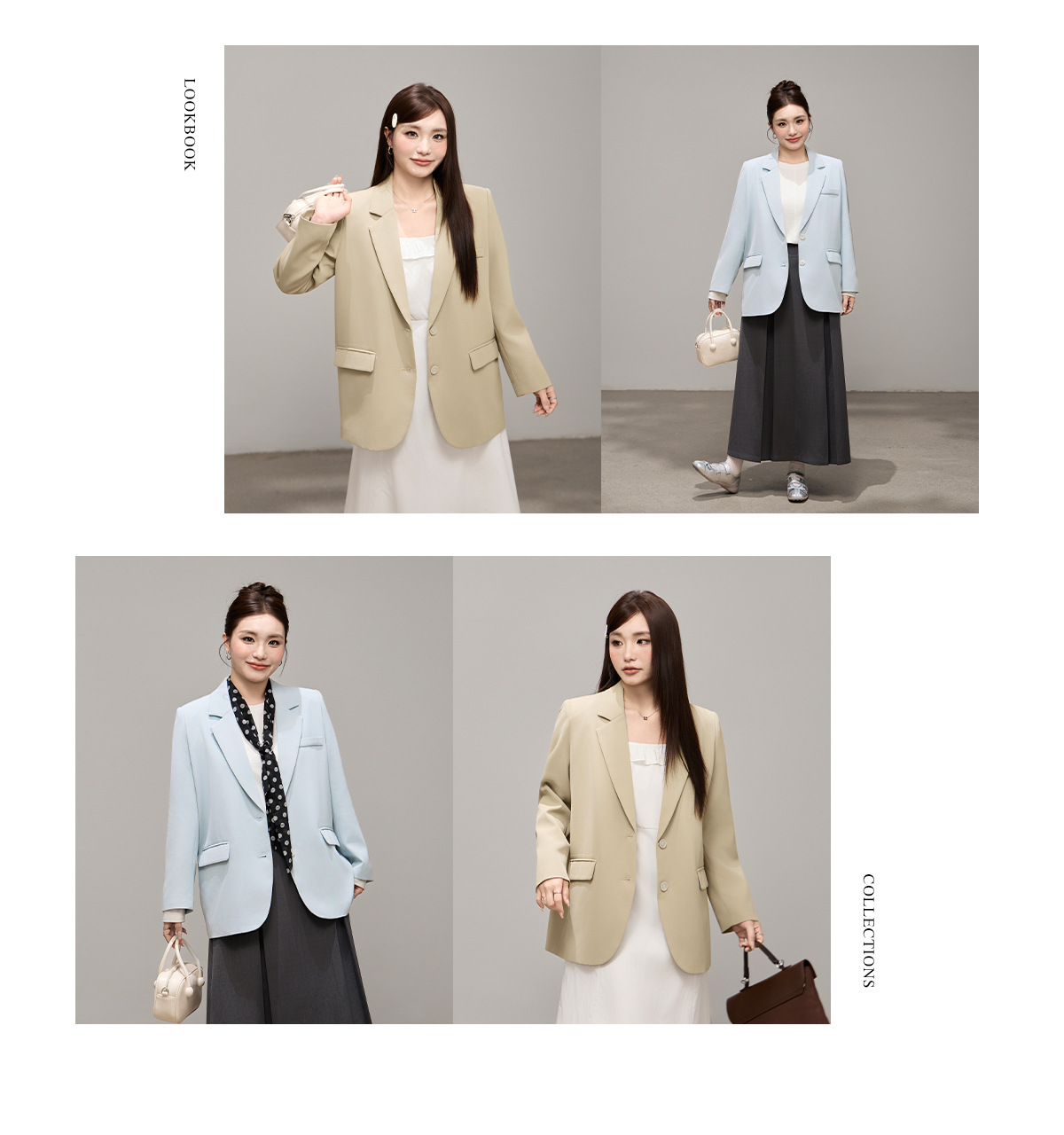 Blazer da donna taglio comodo per primavera e ufficio_voghion.com