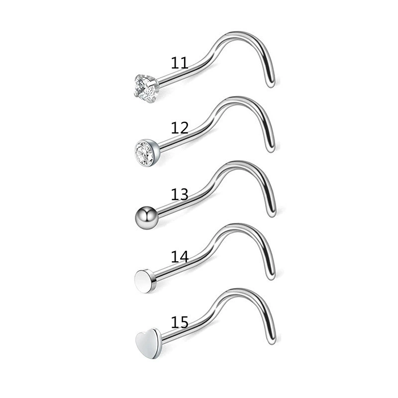 Nose piercing, set, physiological accessories stainless steel, Amazon