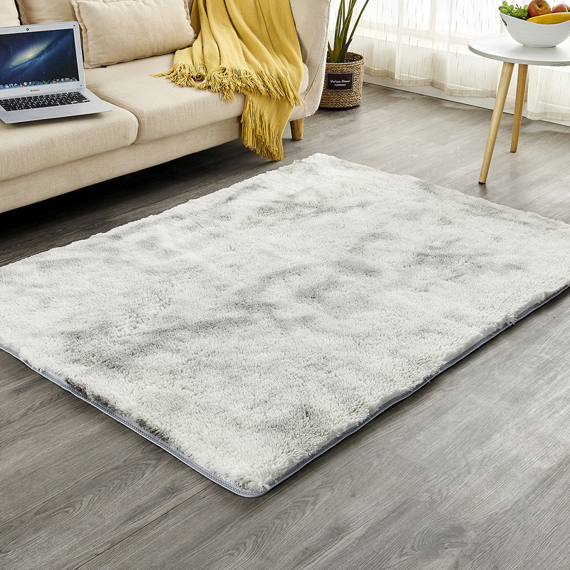 라이트 그레이 넥타이 염색 실크 울