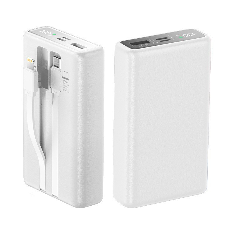 120W急速充電モバイルバッテリー、内蔵ケーブル付き、20000mAh大容量モバイル電源、ギフト卸売、長持ちバッテリー|undefined