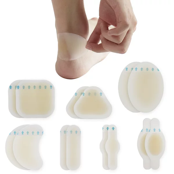 Invisible Gel Heel Pads, Blister and Corn Patches, Anti-Chafing Half-Size Pads, Pain-Relief Half-Size Pads, Invisible Anti-Chafing Foot Pads
