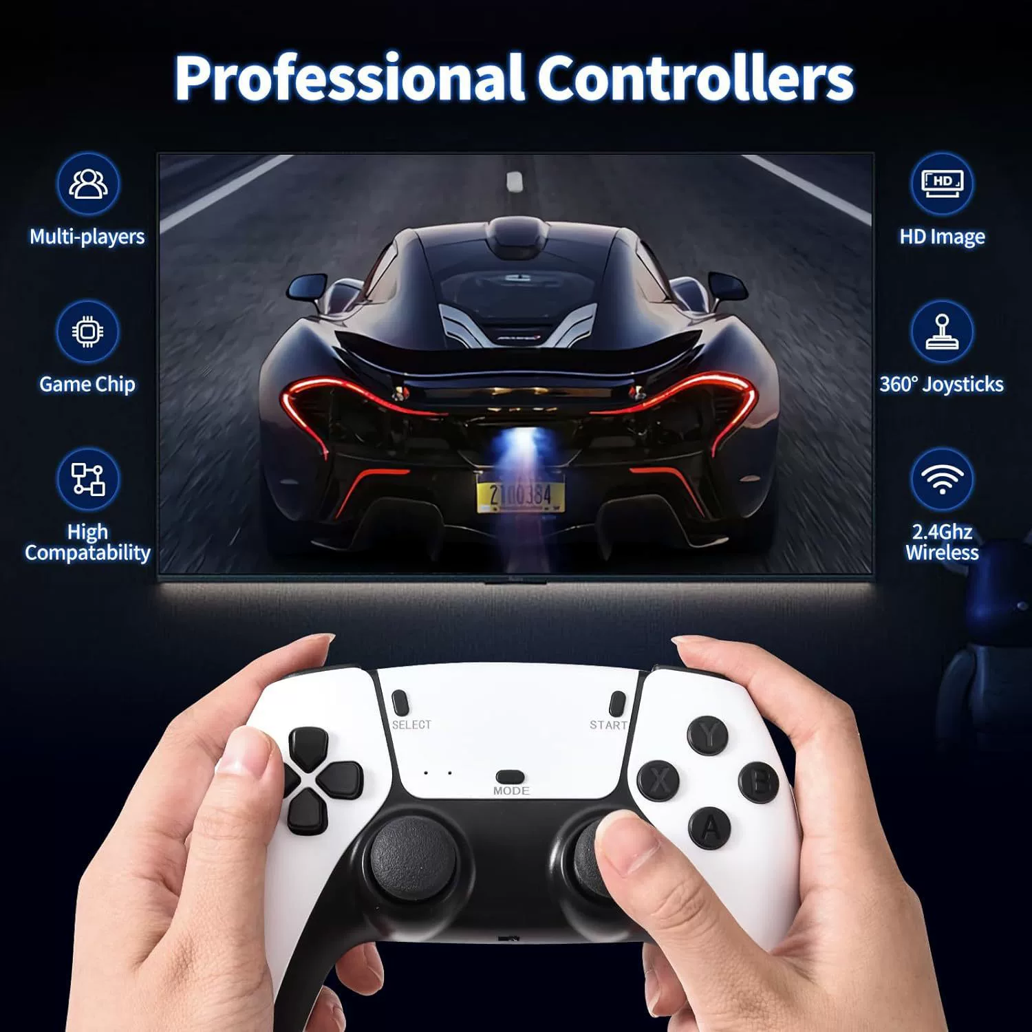 M8PRO game console HDMI home TV wireless handle double arcade HD retro console home version