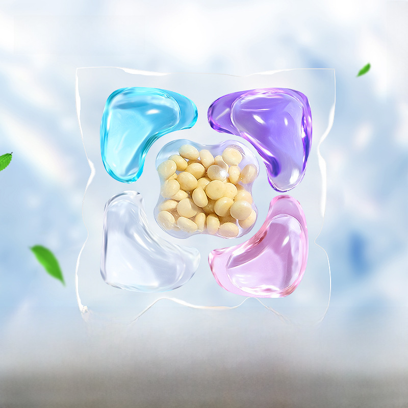 Five-cavity 10g laundry beads clean protective clothing lasting fragrance 5-in-one laundry beads factory wholesale factory direct supply