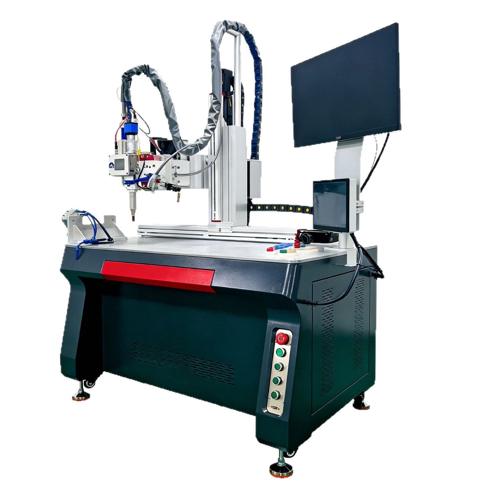 Máquina de soldadura láser de plataforma soldadura automática de acero inoxidable de latón violeta de cuatro ejes y cinco ejes máquina de soldadura láser continua