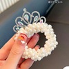 Children's tiara for princess, hair rope from pearl, flowered