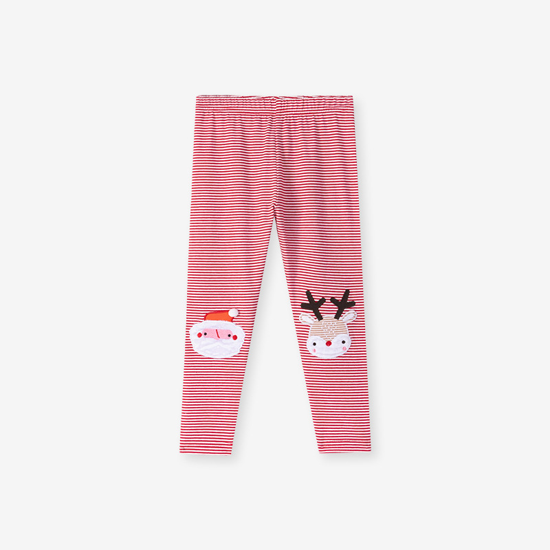 Comercio exterior transfronterizo traje de niña de Navidad al por mayor lindo ciervo ropa para niños otoño dibujos animados traje de niños a rayas
