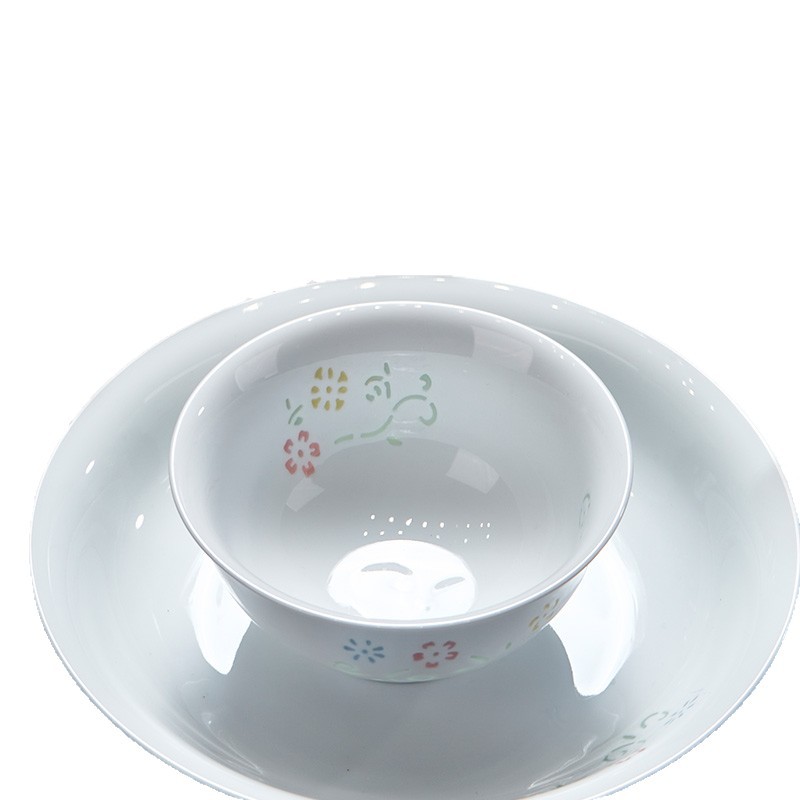 Jingdezhen cubiertos de cerámica, cubiertos de color, platos de sopa caseros, platos de fideos, lujosos