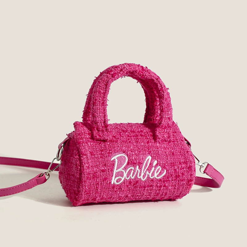 Small Pillow-Style One-Shoulder Bag, Fuchsia (Rose Red), Handheld with Detachable Strap — 2023 Collection