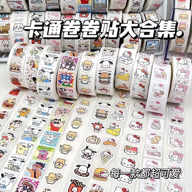 Sticker Popular Collection of Roll Stickers, High-Value Cute Cartoon Planner Set, Decorative Stickers, Sealing Stickers