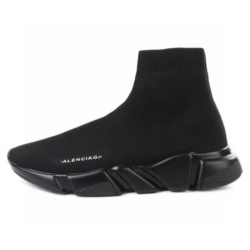 Cross-border Putian shoes, Paris black casual comfortable unisex couple versatile sneakers, thick-soled sock shoes Cross-border Putian shoes, Paris black casual comfortable unisex couple versatile sneakers, thick-soled sock shoes