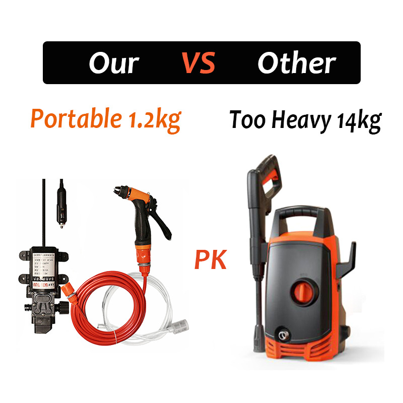 12V Car Washer Gun Pump High Pressure Car Wash Machine Foam