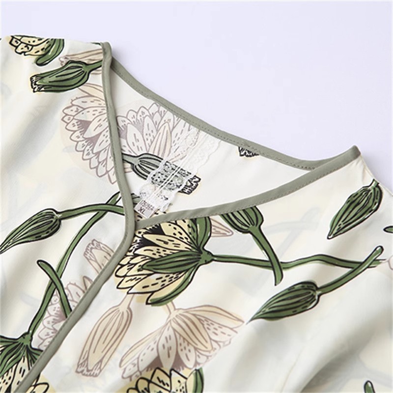 母の日ママサマースーツ半袖シャツ中高年婦人服若い女性服薄手シフォンシャツ|undefined