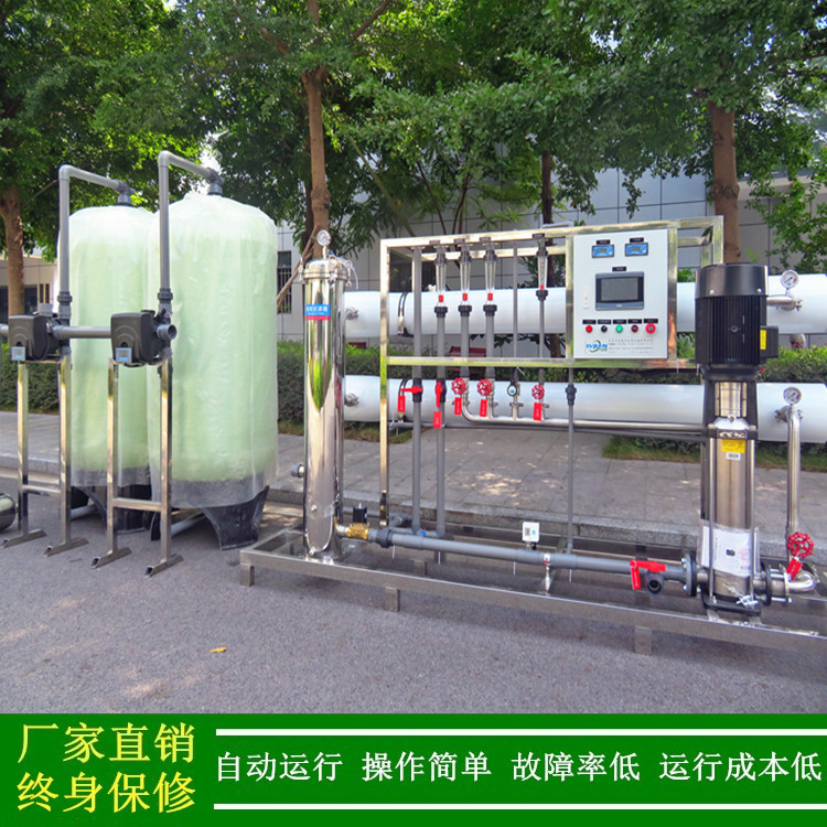 4吨纯净水处理设备工业纯水机4寸RO膜反渗透纯水设备绿健厂家供应